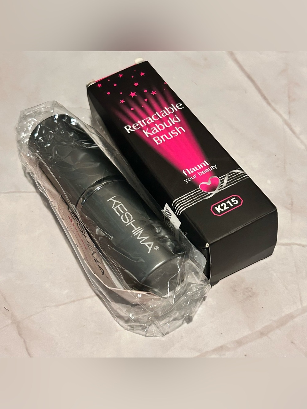 Keshima Retractable Flat Top Kabuki Brush